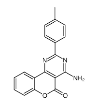 4-Amino-2-(p-tolyl)-5H-[1]benzopyrano[4,3-d]pyrimidin-5-one Structure