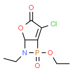 2-Oxa-7-aza-6-phosphabicyclo[3.2.0]hept-4-en-3-one,4-chloro-6-ethoxy-7-ethyl-,6-oxide structure