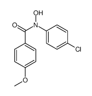 N-(4-chlorophenyl)-N-hydroxy-4-methoxybenzamide结构式