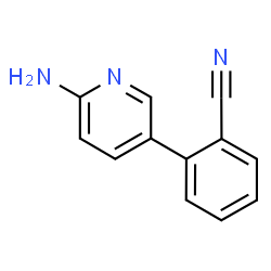 2-(6-amino-pyridin-3-yl)benzonitrile结构式