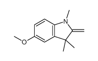 5-methoxy-1,3,3-trimethyl-2-methylideneindole结构式