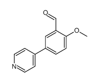 2-Methoxy-5-(pyridin-4-yl)benzaldehyde结构式