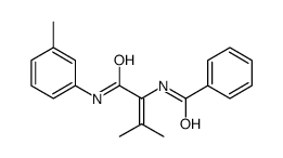 N-[3-methyl-1-(3-methylanilino)-1-oxobut-2-en-2-yl]benzamide结构式