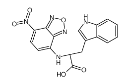 (2S)-3-(1H-indol-3-yl)-2-[(4-nitro-2,1,3-benzoxadiazol-7-yl)amino]propanoic acid结构式