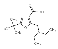 5-tert-butyl-2-(diethylaminomethyl)furan-3-carboxylic acid Structure