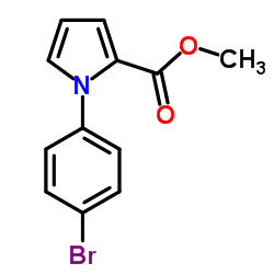 Methyl 1-(4-bromophenyl)-1H-pyrrole-2-carboxylate结构式