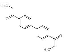 1-[4-(4-propanoylphenyl)phenyl]propan-1-one结构式