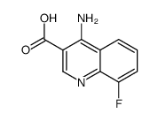 4-amino-8-fluoroquinoline-3-carboxylic acid Structure