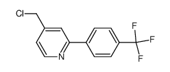 4-chloromethyl-2-(4-trifluoromethylphenyl)-pyridine Structure