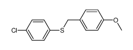 (4-methoxybenzyl)(4-chlorophenyl)sulfane结构式