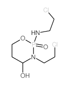 2H-1,3,2-Oxazaphosphorin-4-ol,3-(2-chloroethyl)- 2-[(2-chloroethyl)amino]tetrahydro-,2- oxide结构式