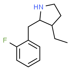 Pyrrolidine, 3-ethyl-2-[(2-fluorophenyl)methyl]- (9CI) picture