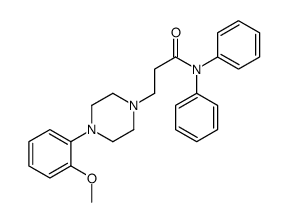 3-[4-(2-methoxyphenyl)piperazin-1-yl]-N,N-diphenylpropanamide Structure