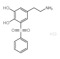 1,2-Benzenediol,5-(2-aminoethyl)-3-(phenylsulfonyl)-, hydrochloride (1:1)结构式