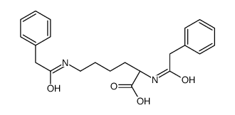 (2S)-2,6-bis[(2-phenylacetyl)amino]hexanoic acid Structure