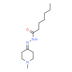 Heptanoic acid, (1-methyl-4-piperidinylidene)hydrazide (9CI) Structure