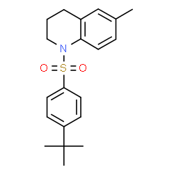 1-((4-(TERT-BUTYL)PHENYL)SULFONYL)-6-METHYL-1,2,3,4-TETRAHYDROQUINOLINE结构式