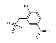 2-Methylsulfonylmethyl-4-nitro-phenol Structure