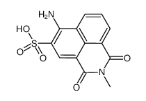 6-amino-2,3-dihydro-2-methyl-1,3-dioxo-1H-benz[de]isoquinoline-5-sulphonic acid picture