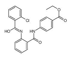 ethyl 4-[[2-[(2-chlorobenzoyl)amino]benzoyl]amino]benzoate Structure