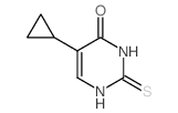 5-Cyclopropyl-2-thioxo-2,3-dihydro-1H-pyrimidin-4-one结构式