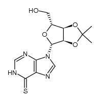 2',3'-O-isopropylidene-6-thioinosine结构式