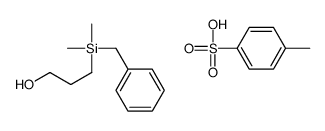 3-[benzyl(dimethyl)silyl]propan-1-ol,4-methylbenzenesulfonic acid Structure