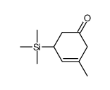 3-methyl-5-trimethylsilylcyclohex-3-en-1-one结构式