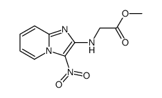 N-(3-nitro-imidazo[1,2-a]pyridin-2-yl)-glycine methyl ester结构式