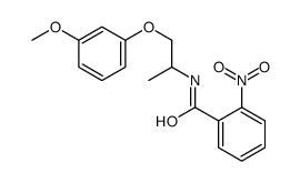 N-[1-(3-methoxyphenoxy)propan-2-yl]-2-nitrobenzamide结构式