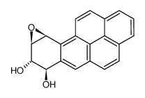 (+)-trans-7,8-Dihydroxy-(anti)-9,10-epoxy-7,8,9,10-tetrahydrobenzopyrene Structure