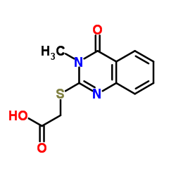 (3-METHYL-4-OXO-3,4-DIHYDRO-QUINAZOLIN-2-YLSULFANYL)-ACETIC ACID结构式