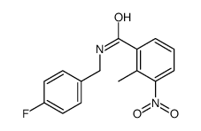 N-[(4-fluorophenyl)methyl]-2-methyl-3-nitrobenzamide结构式