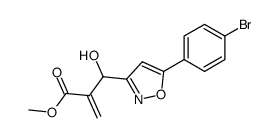 2-{[5-(4-bromophenyl)isoxazol-3-yl]hydroxymethyl}acrylic acid methyl ester Structure