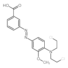 Benzoic acid,3-[2-[4-[bis(2-chloroethyl)amino]-3-methoxyphenyl]diazenyl]- picture