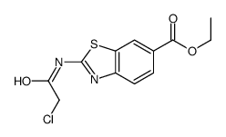 2-[(CHLOROACETYL)AMINO]-6-BENZOTHIAZOLECARBOXYLIC ACID ETHYL ESTER Structure