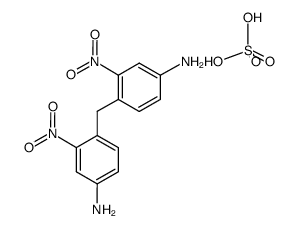 4,4'-diamino-2,2'-dinitrodiphenylmethane dihydrogen sulphate Structure