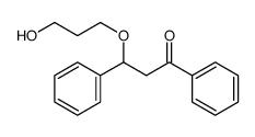 3-(3-hydroxypropoxy)-1,3-diphenylpropan-1-one Structure