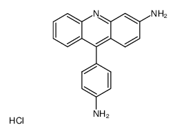 9-(4-amino-phenyl)-acridin-3-ylamine, hydrochloride Structure