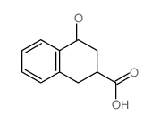 4-氧代-1,2,3,4-四氢萘-2-羧酸结构式