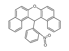 14-(2-nitrophenyl)-14H-dibenzo[a,j]xanthene结构式