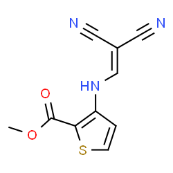 METHYL 3-((2,2-DICYANOVINYL)AMINO)THIOPHENE-2-CARBOXYLATE结构式