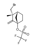 (1R)-3-endo-(bromomethyl)-3-methyl-2-methylenenorborn-1-yl triflate Structure