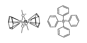 tri-μ-methoxybis[(η-benzene)ruthenium(II)] tetraphenylborate Structure