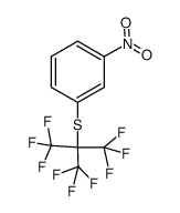 m-Nitrophenylperfluor-tert.-butylsulfid结构式