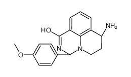 (3R,7R)-7-Amino-3-(4-methoxyphenyl)-2,3,6,7-tetrahydro-1H,5H-pyri do[3,2,1-ij]quinazolin-1-one Structure