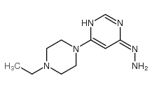 4(1H)-Pyrimidinone,6-(4-ethyl-1-piperazinyl)-,hydrazone(9CI) picture