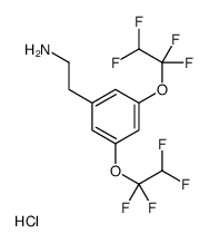 2-[3,5-bis(1,1,2,2-tetrafluoroethoxy)phenyl]ethanamine,hydrochloride Structure