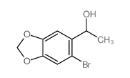 1-(6-bromobenzo[1,3]dioxol-5-yl)ethanol结构式