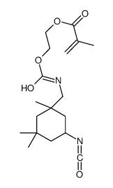 2-[(5-isocyanato-1,3,3-trimethylcyclohexyl)methylcarbamoyloxy]ethyl 2-methylprop-2-enoate结构式